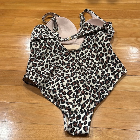 Kona sol women’s leopard print one piece swimsuit size 20W. - Picture 5 of 10